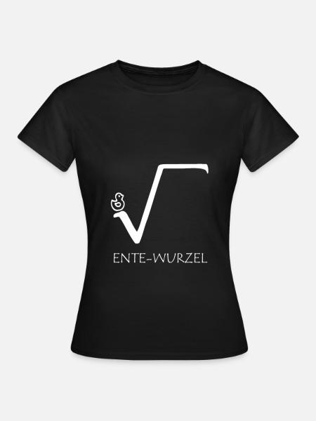 chemise de maths mathématiques de racine de canard - T-shirt Femme - noir