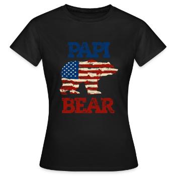 Rainbow PAPI Shirt, Retro PAPI, PAPI Sunset, PAPI - T-shirt Femme - noir - Devant - AI Model Female 172 dark (172cm)