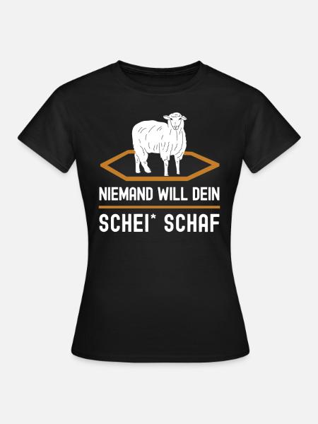 Siedler Schaf Brettspiel Freunde Geschenk - Frauen T-Shirt - Schwarz