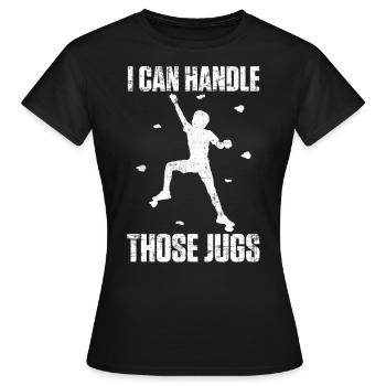 Je peux manipuler ces cruches - T-shirt Femme - noir - Devant - AI Model Female 172 dark (172cm)