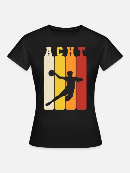8. Geburtstag Geschenk Handballer Handball - Frauen T-Shirt - Schwarz