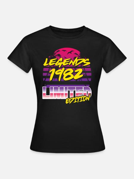 Legends 1982 Limited edition - Frauen T-Shirt - Schwarz