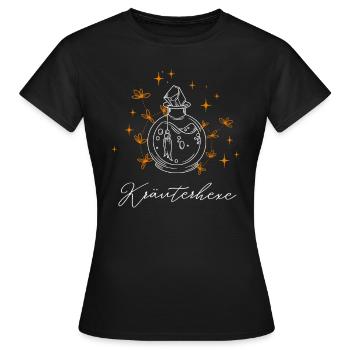 Herbal Witch Magic Potion Herbalism Nature - Women's T-Shirt - black - Front - AI Model Female 172 dark (172cm)