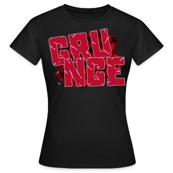 Grunge années 90 90 Musique musique Musique rock sous-culture - T-shirt Femme - noir - Devant - AI Model Female 172 dark (172cm)