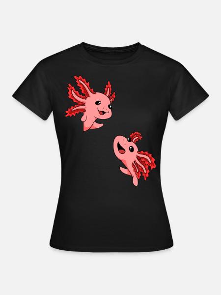 Axolotl Geschenk Axolotl Kostüm Axolotl Japanisch - Dame-T-shirt - sort