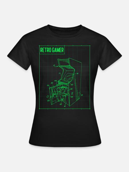 RETRO GAMER - Frauen T-Shirt - Schwarz