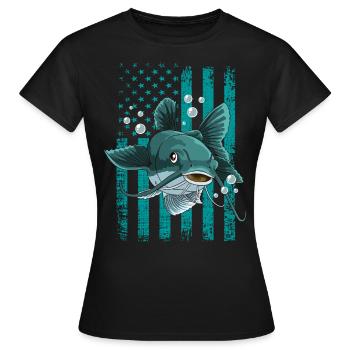 wels - Frauen T-Shirt - Schwarz - Vorne - AI Model Female 172 dark (172cm)