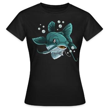 wels - Frauen T-Shirt - Schwarz - Vorne - AI Model Female 172 dark (172cm)
