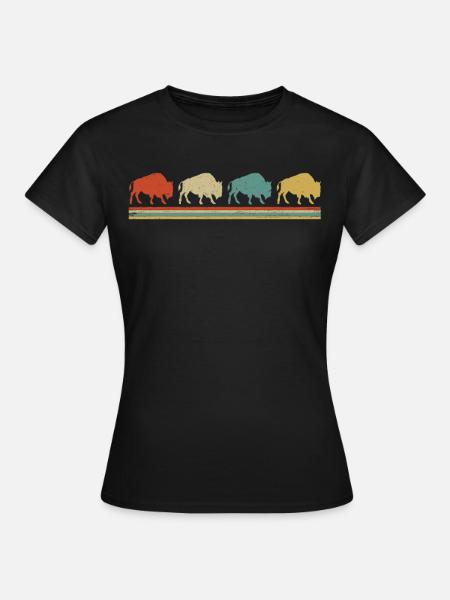 Büffel - Frauen T-Shirt - Schwarz