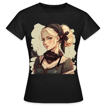 Canton de Spreewald - T-shirt Femme - noir - Devant - AI Model Female 172 dark (172cm)