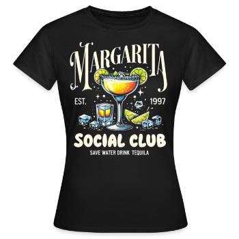Margarita Social Club - T-shirt Femme - noir - Devant - AI Model Female 172 dark (172cm)