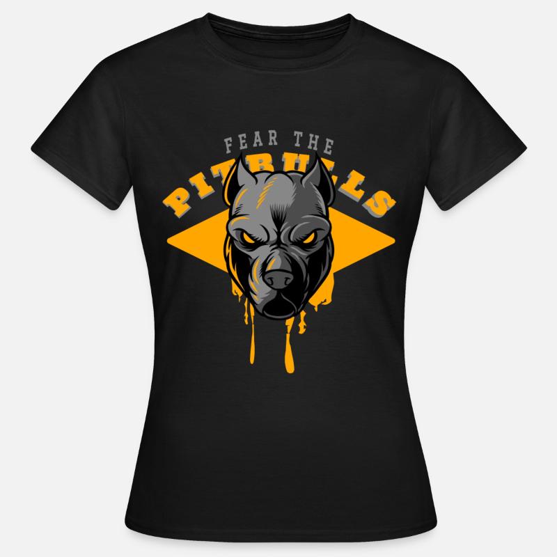 Pitbull head pit bulls - Women's T-Shirt - black