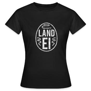 Landei weiss - Frauen T-Shirt - Schwarz - Vorne - AI Model Female 172 dark (172cm)
