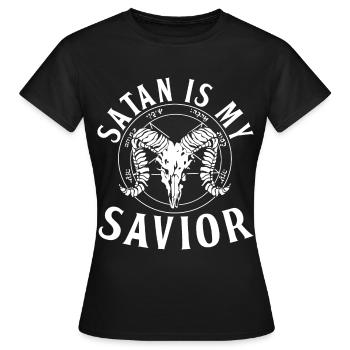 Cadeaux de satanisme pour les satanistes | Sataniste 666 - T-shirt Femme - noir - Devant - AI Model Female 172 dark (172cm)