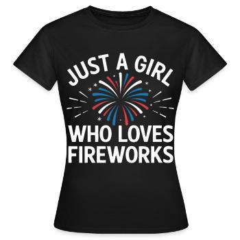Pyrotechnie Feux d’artifice Pyrotechnie - T-shirt Femme - noir - Devant - AI Model Female 172 dark (172cm)