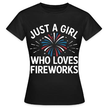 Pyrotechnie Feux d’artifice Pyrotechnie - T-shirt Femme - noir - Devant - AI Model Female 172 dark (172cm)