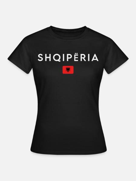 Albanian flag, Albanian pride - Women's T-Shirt - black