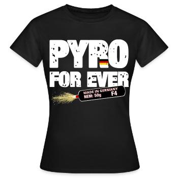 Pyro pour toujours - T-shirt Femme - noir - Devant - AI Model Female 172 dark (172cm)