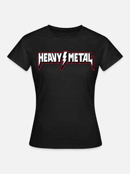 Heavy Metal 3D-Logo - Frauen T-Shirt - Schwarz