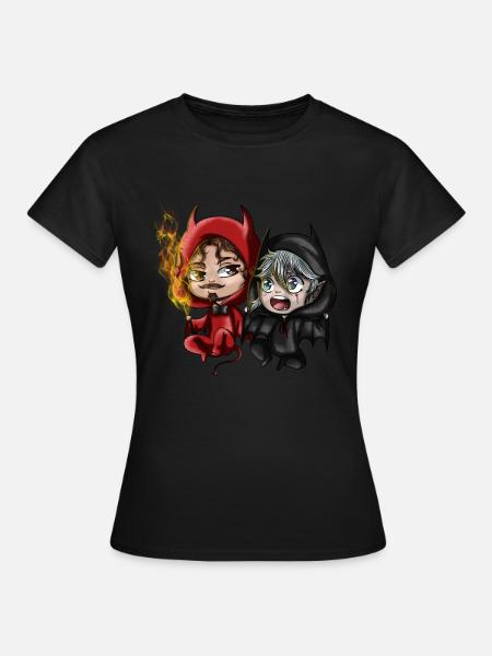 Chibis Halloween - T-shirt Femme - noir