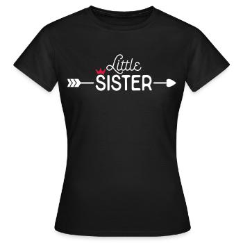 Little Sister - T-shirt Femme - noir - Devant - AI Model Female 172 dark (172cm)