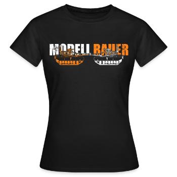 Modellbauer - Frauen T-Shirt - Schwarz - Vorne - AI Model Female 172 dark (172cm)