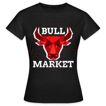 Bullenmarkt Krypto Chart Kryptowährung Hodler - Frauen T-Shirt - Schwarz - Vorne - AI Model Female 172 dark (172cm)