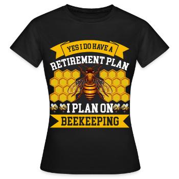 Apiculture Cours d’apiculture Association des apiculteurs Apiculteurs - T-shirt Femme - noir - Devant - AI Model Female 172 dark (172cm)