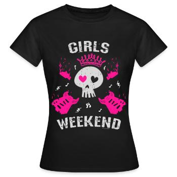 Week-end entre filles - T-shirt Femme - noir - Devant - AI Model Female 172 dark (172cm)
