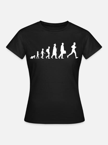 Vom Kind zum Läufer - Frauen T-Shirt - Schwarz