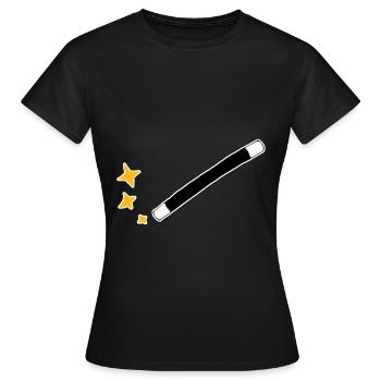 baguette magique - T-shirt Femme - noir - Devant - AI Model Female 172 dark (172cm)