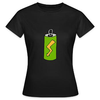Energydrink-Dose - Frauen T-Shirt - Schwarz - Vorne - AI Model Female 172 dark (172cm)