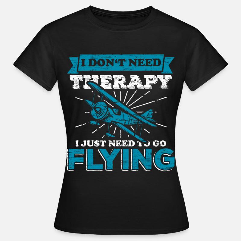 Flying pilot plane - Women's T-Shirt - black