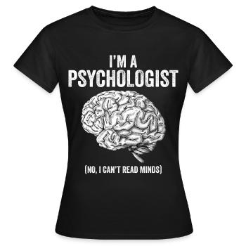 Psychologie psychologue thérapeute cadeau psyché - T-shirt Femme - noir - Devant - AI Model Female 172 dark (172cm)