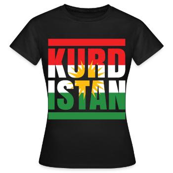 Kurdistan - Women's T-Shirt - black - Front - AI Model Female 172 dark (172cm)