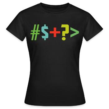 Special character - Women's T-Shirt - black - Front - AI Model Female 172 dark (172cm)