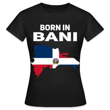 République dominicaine - T-shirt Femme - noir - Devant - AI Model Female 172 dark (172cm)