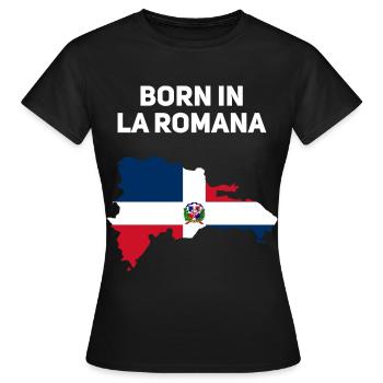 Dominikanische Republik - Frauen T-Shirt - Schwarz - Vorne - AI Model Female 172 dark (172cm)