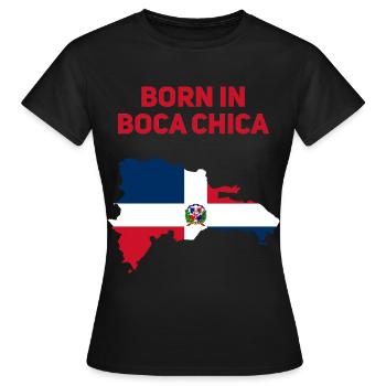 Boca Chica République dominicaine - T-shirt Femme - noir - Devant - AI Model Female 172 dark (172cm)