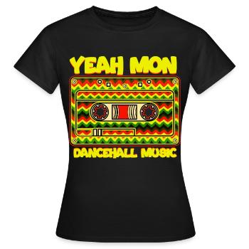 Dancehall Musik Jamaika - Frauen T-Shirt - Schwarz - Vorne - AI Model Female 172 dark (172cm)