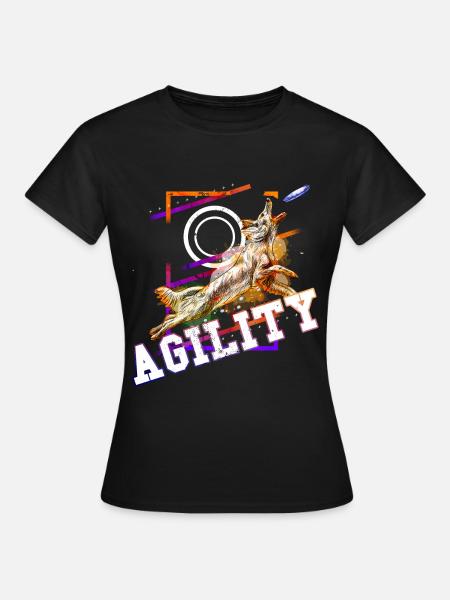 Agility Dog Sport Dog Sports Dog Training - T-shirt Femme - noir