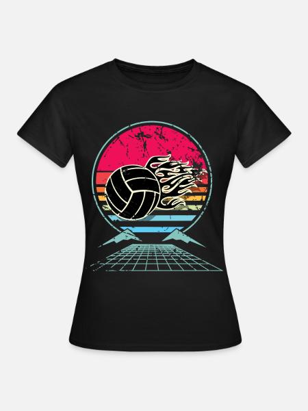 Volleyball - Frauen T-Shirt - Schwarz