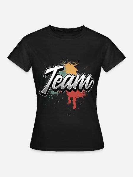 Team - Frauen T-Shirt - Schwarz