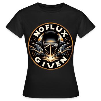 pas de flux donné 9 - T-shirt Femme - noir - Devant - AI Model Female 172 dark (172cm)