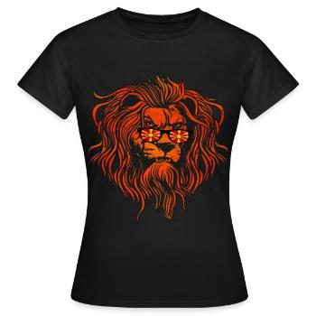 Macédoine - T-shirt Femme - noir - Devant - AI Model Female 172 dark (172cm)