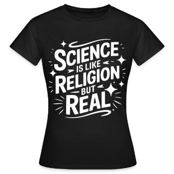 Atheismus Atheist Anti-Religion Agnostiker - Frauen T-Shirt - Schwarz - Vorne - AI Model Female 172 dark (172cm)
