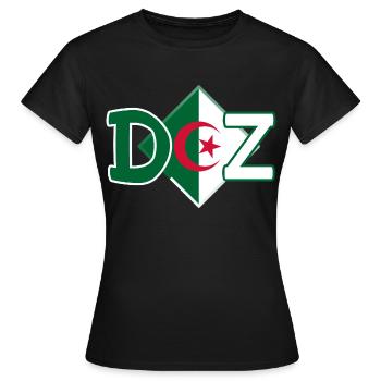 Algérie DZ Algérien Algérienne Dzair - T-shirt Femme - noir - Devant - AI Model Female 172 dark (172cm)