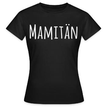 Mamitän Jeu de mots drôle Captain Mama Anchor - T-shirt Femme - noir - Devant - AI Model Female 172 dark (172cm)