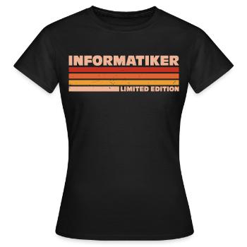 Computer Scientist Computer Science - Women's T-Shirt - black - Front - AI Model Female 172 dark (172cm)