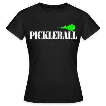 Pickleball - T-shirt Femme - noir - Devant - AI Model Female 172 dark (172cm)